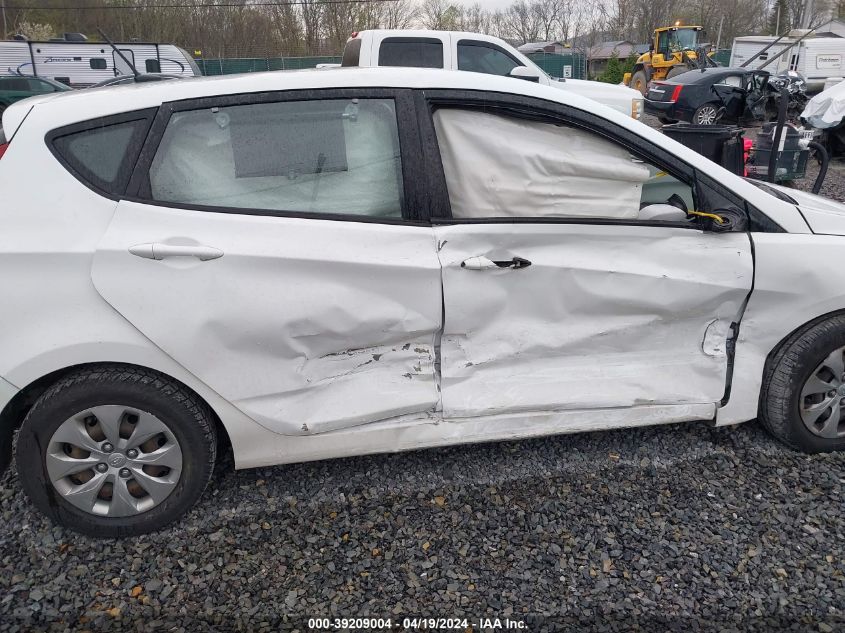 2017 Hyundai Accent Se VIN: KMHCT5AE4HU307280 Lot: 39209004