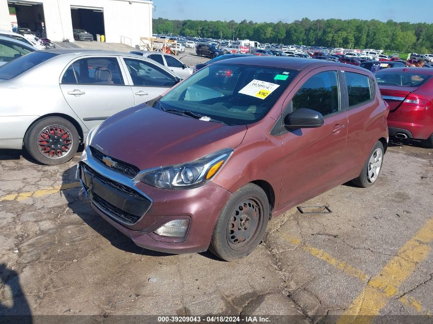 2019 Chevrolet Spark Ls Cvt VIN: KL8CB6SA3KC821488 Lot: 39209043