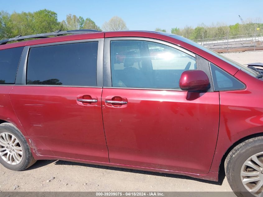 2015 Toyota Sienna Xle Premium 8 Passenger VIN: 5TDYK3DC5FS671009 Lot: 39209075