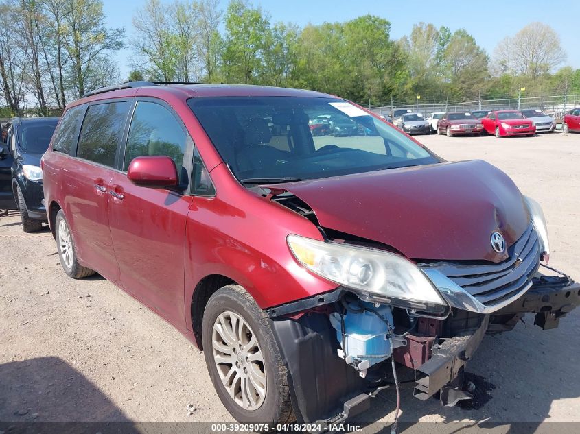 2015 Toyota Sienna Xle Premium 8 Passenger VIN: 5TDYK3DC5FS671009 Lot: 39209075