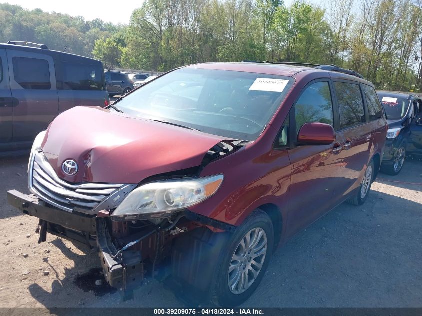 2015 Toyota Sienna Xle Premium 8 Passenger VIN: 5TDYK3DC5FS671009 Lot: 39209075