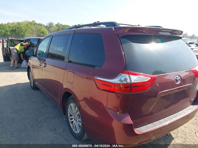 2015 Toyota Sienna Xle Premium 8 Passenger VIN: 5TDYK3DC5FS671009 Lot: 39209075