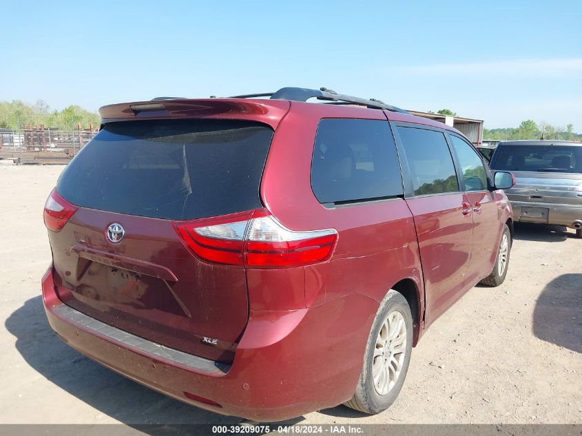 2015 Toyota Sienna Xle Premium 8 Passenger VIN: 5TDYK3DC5FS671009 Lot: 39209075