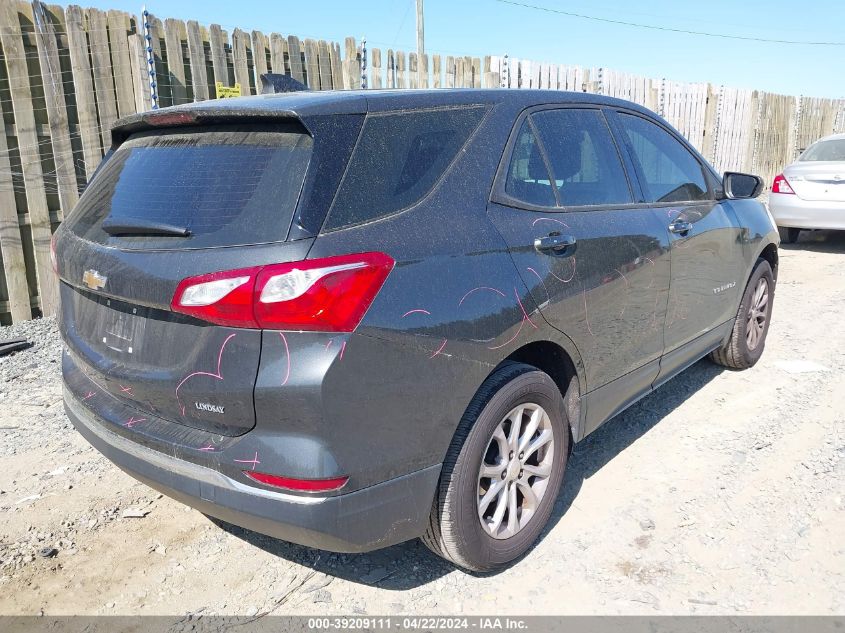 2018 Chevrolet Equinox Ls VIN: 3GNAXHEV9JS511999 Lot: 39209111