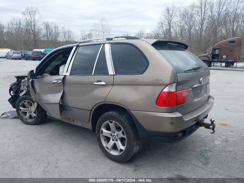 2005 BMW X5 3.0I VIN: 5UXFA13555LY19952 Lot: 39209179