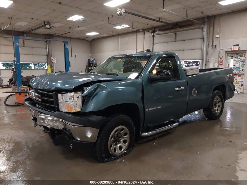 2007 GMC Sierra 1500 Work Truck VIN: 1GTEK14C77E580001 Lot: 39209808