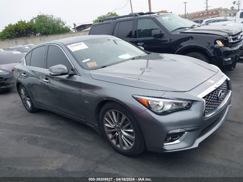 2018 Infiniti Q50 3.0T Luxe VIN: JN1EV7AP9JM353992 Lot: 39209927