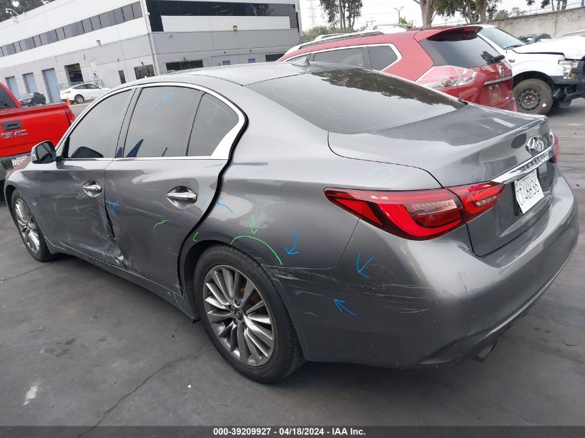 2018 Infiniti Q50 3.0T Luxe VIN: JN1EV7AP9JM353992 Lot: 39209927