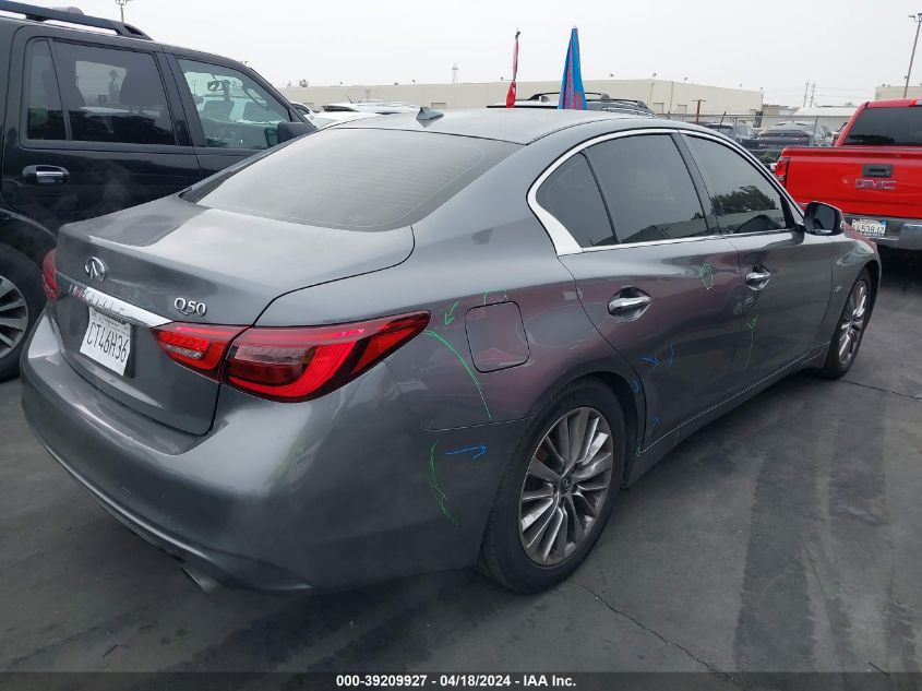 2018 Infiniti Q50 3.0T Luxe VIN: JN1EV7AP9JM353992 Lot: 39209927