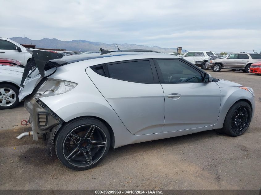 2016 Hyundai Veloster VIN: KMHTC6AD1GU286965 Lot: 39209963