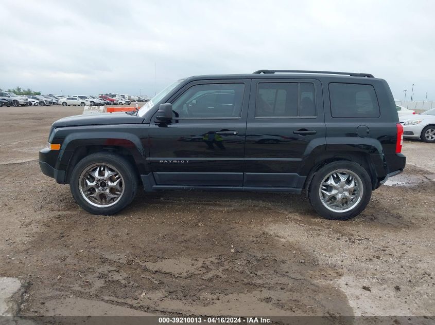 2014 Jeep Patriot Sport VIN: 1C4NJPBB9ED618072 Lot: 39210013