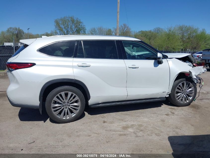 2022 TOYOTA HIGHLANDER HYBRID PLATINUM - 5TDEBRCH4NS101522