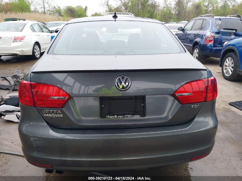 2012 Volkswagen Jetta 2.0L Tdi VIN: 3VW3L7AJ7CM417053 Lot: 39210123