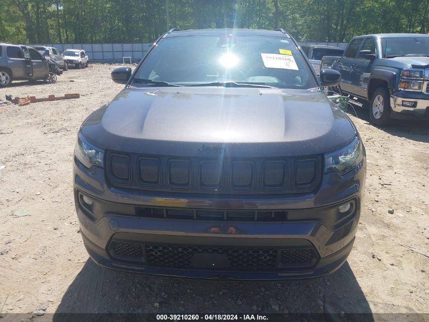 2022 Jeep Compass Altitude Fwd VIN: 3C4NJCBB0NT198222 Lot: 39210260