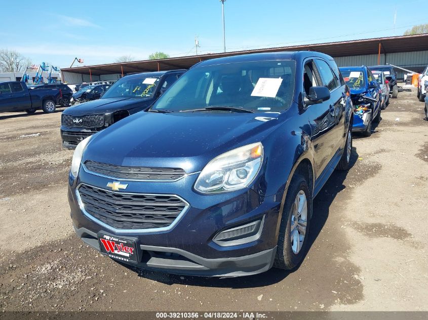 2016 Chevrolet Equinox Ls VIN: 2GNFLEEK3G6261110 Lot: 39210356