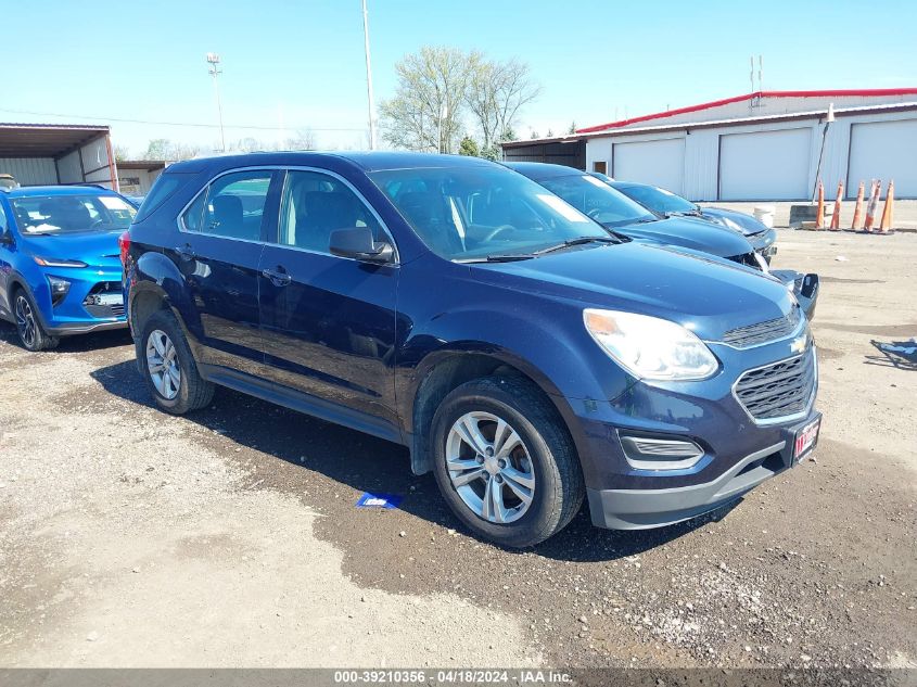 2016 Chevrolet Equinox Ls VIN: 2GNFLEEK3G6261110 Lot: 39210356