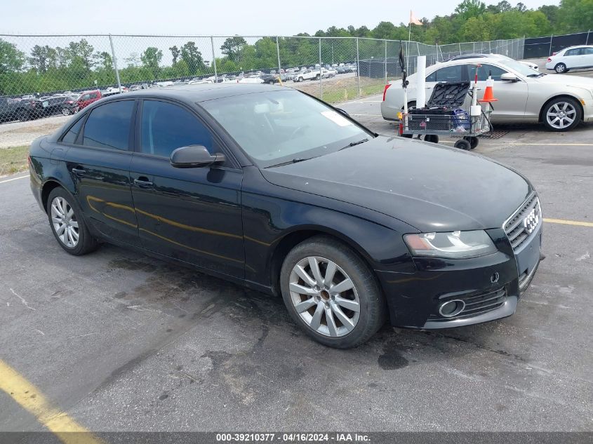 WAUAFAFL3CN009905 | 2012 AUDI A4