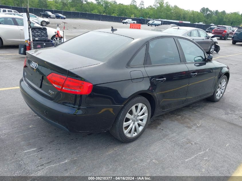 WAUAFAFL3CN009905 | 2012 AUDI A4