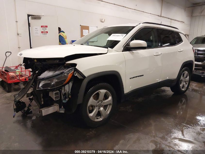 2018 Jeep Compass Latitude Fwd VIN: 3C4NJCBB3JT300607 Lot: 39210379