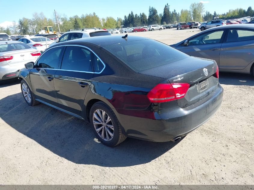 2013 Volkswagen Passat 2.5L Se VIN: 1VWBP7A37DC083823 Lot: 39257653