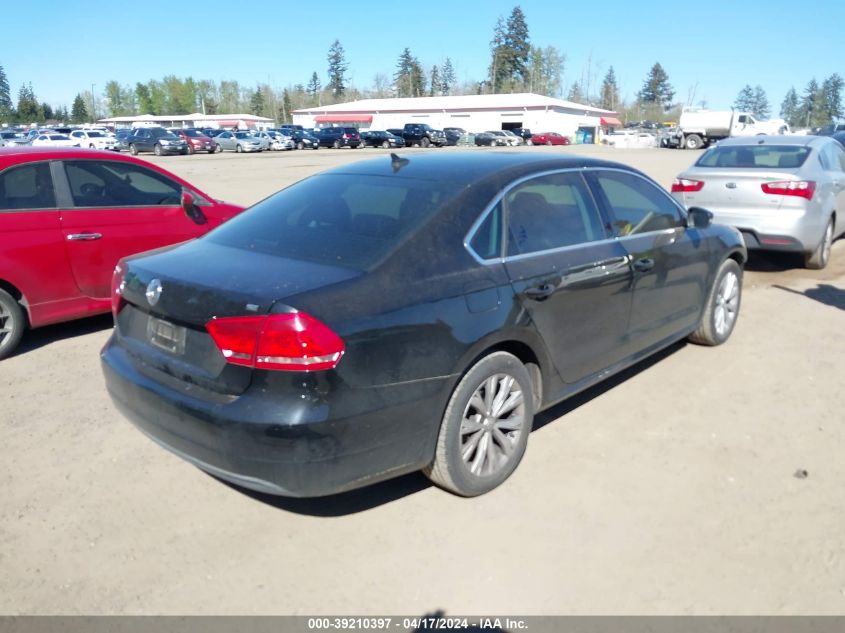 2013 Volkswagen Passat 2.5L Se VIN: 1VWBP7A37DC083823 Lot: 39257653