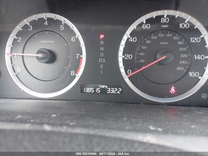 2010 Honda Accord 2.4 Ex VIN: 1HGCP2F72AA133056 Lot: 39210404