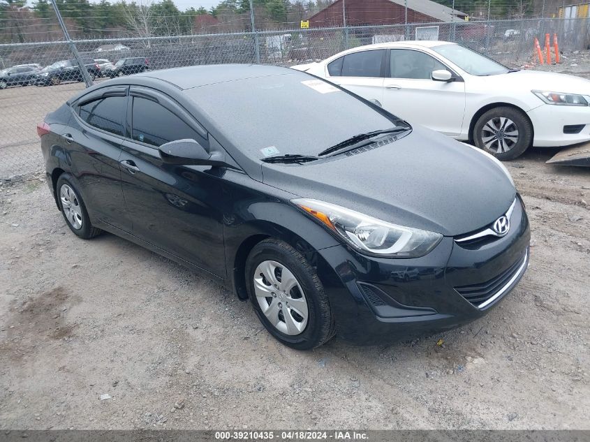 2016 Hyundai Elantra Se VIN: 5NPDH4AE8GH749752 Lot: 39210435