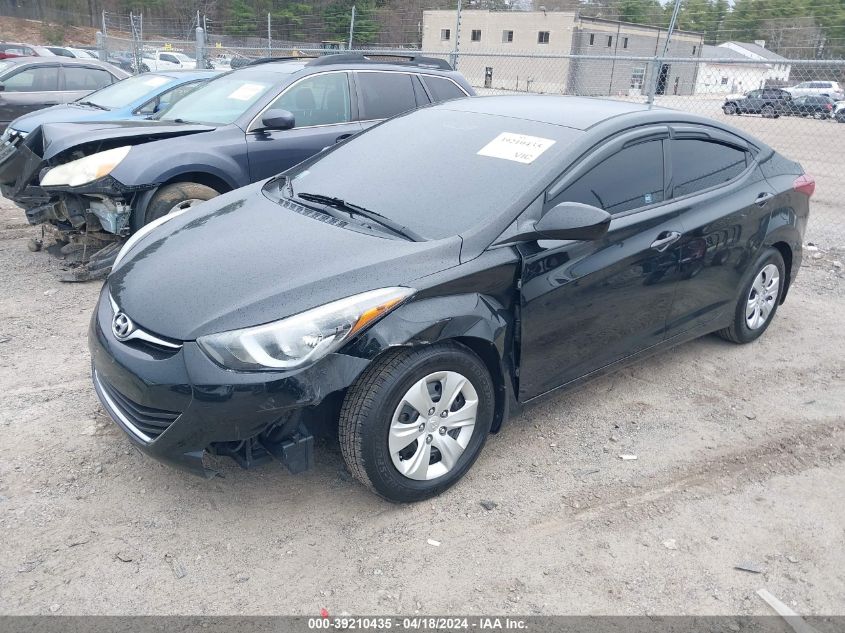 2016 Hyundai Elantra Se VIN: 5NPDH4AE8GH749752 Lot: 39210435