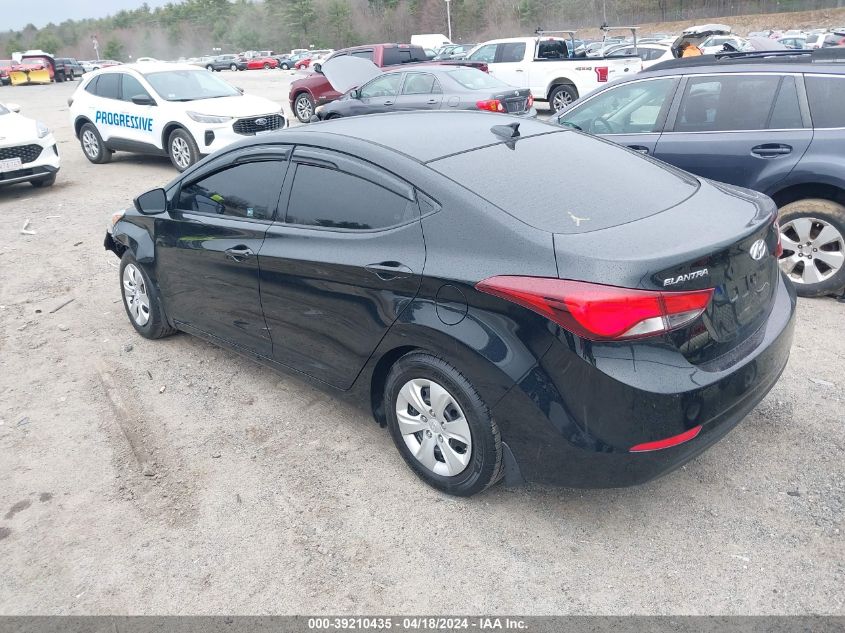 2016 Hyundai Elantra Se VIN: 5NPDH4AE8GH749752 Lot: 39210435