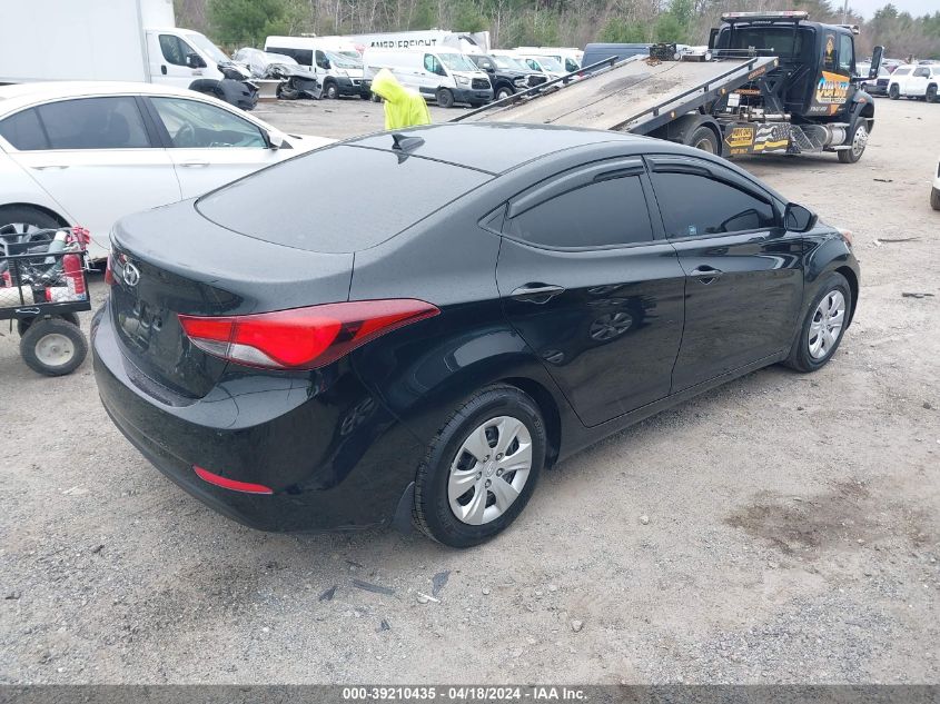 2016 Hyundai Elantra Se VIN: 5NPDH4AE8GH749752 Lot: 39210435