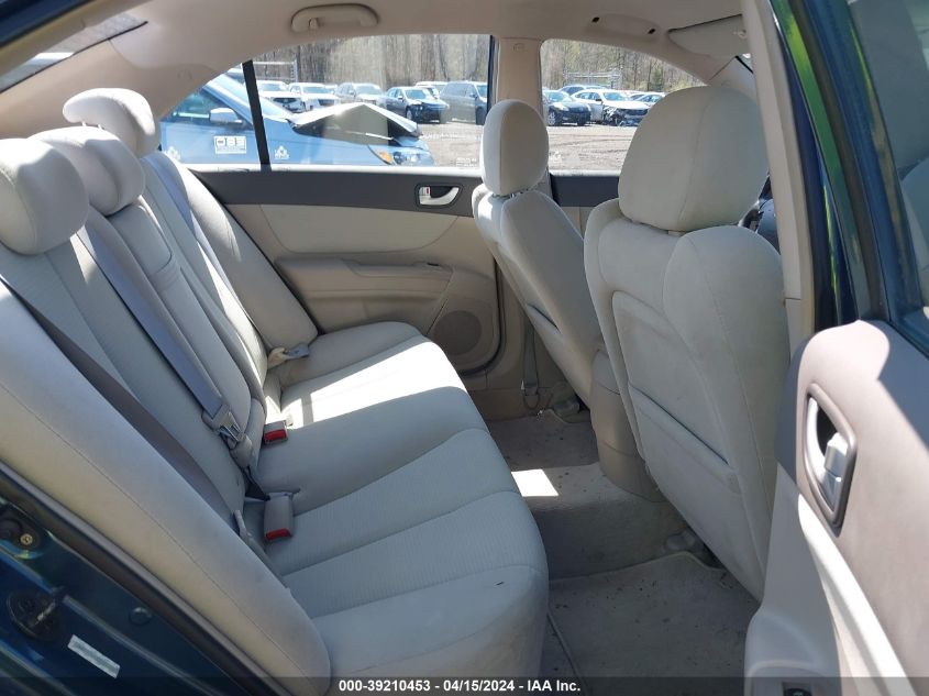 5NPET46CX8H341507 | 2008 HYUNDAI SONATA