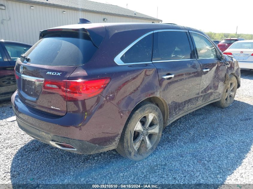 2016 Acura Mdx Acurawatch Plus Package VIN: 5FRYD4H2XGB023736 Lot: 39210510