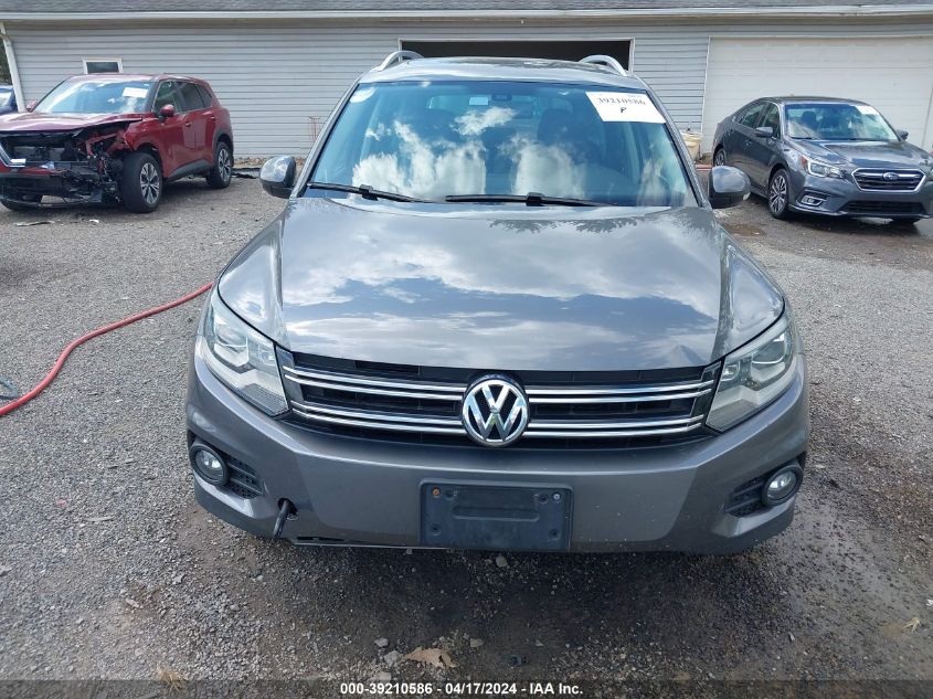 2016 Volkswagen Tiguan Se VIN: WVGBV7AX4GW560122 Lot: 39210586