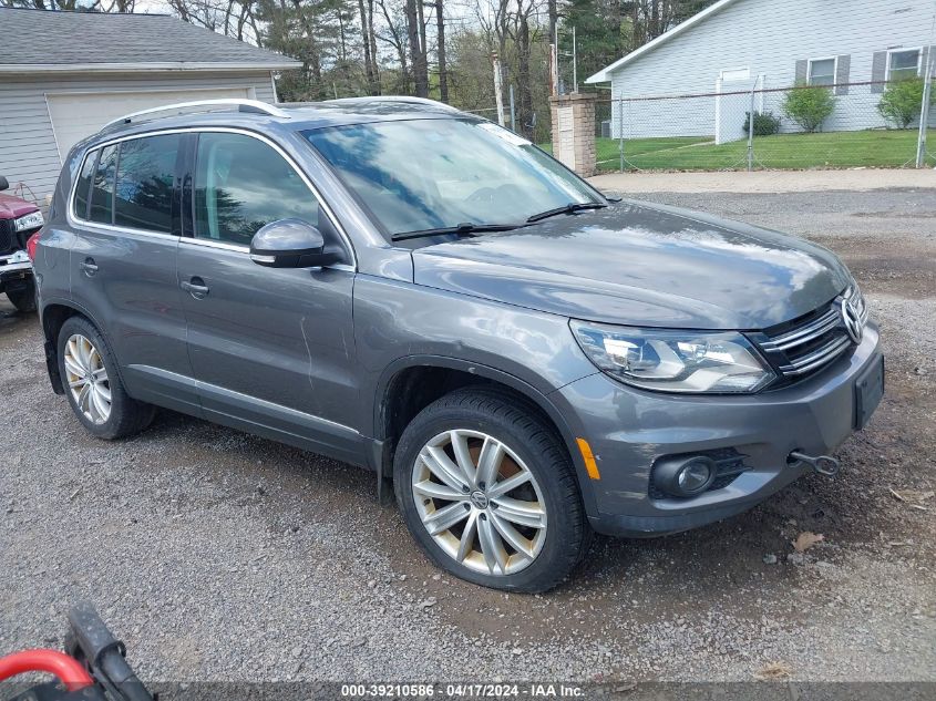 2016 Volkswagen Tiguan Se VIN: WVGBV7AX4GW560122 Lot: 39210586