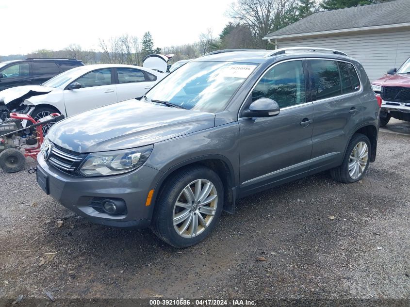 2016 Volkswagen Tiguan Se VIN: WVGBV7AX4GW560122 Lot: 39210586