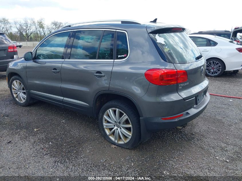 2016 Volkswagen Tiguan Se VIN: WVGBV7AX4GW560122 Lot: 39210586