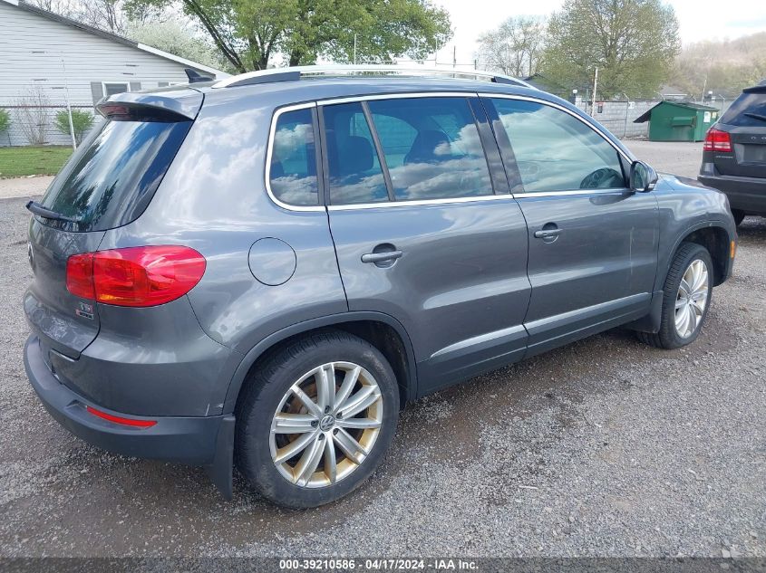 2016 Volkswagen Tiguan Se VIN: WVGBV7AX4GW560122 Lot: 39210586