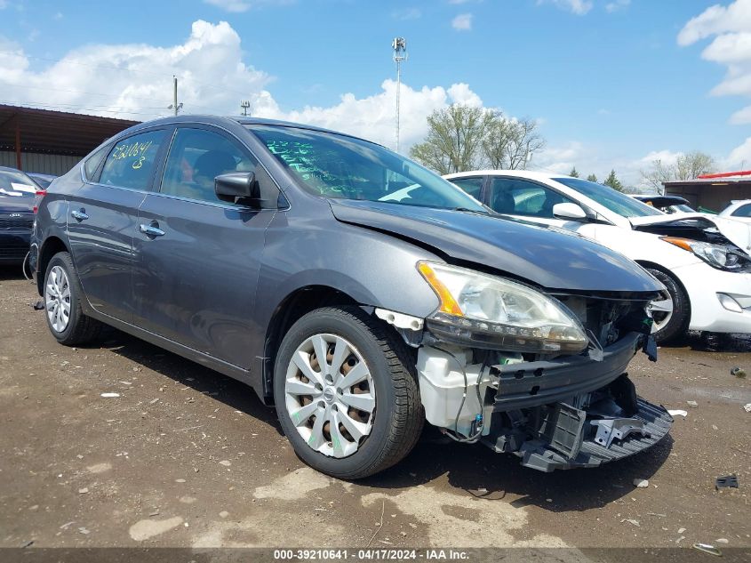 2015 Nissan Sentra S VIN: 3N1AB7AP3FY302449 Lot: 39210641