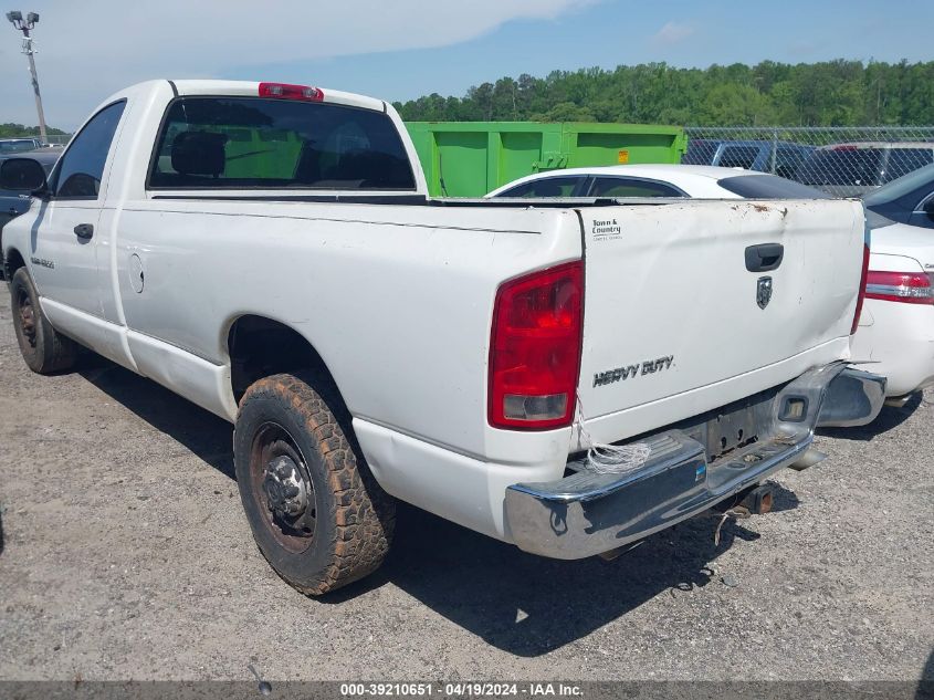 2005 Dodge Ram 2500 St VIN: 3D7KR26D25G831867 Lot: 39210651