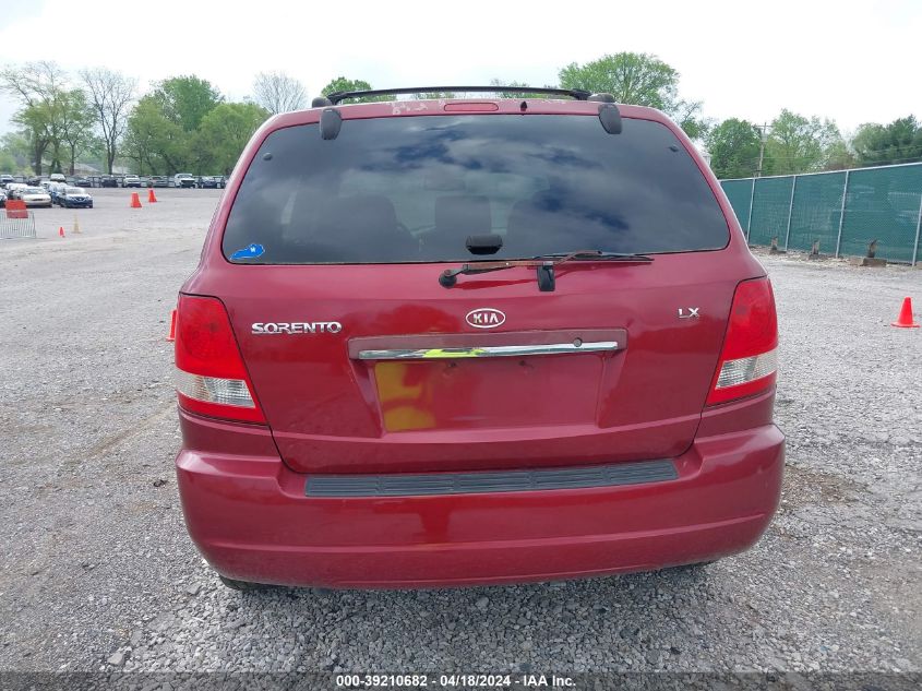 2005 Kia Sorento Ex/Lx VIN: KNDJD733X55466424 Lot: 39210682