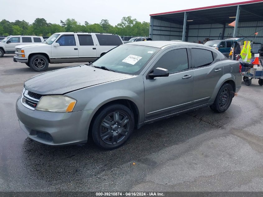 2012 Dodge Avenger Se VIN: 1C3CDZAB6CN285532 Lot: 39210874