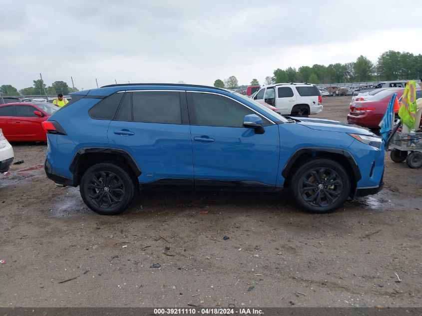 2022 TOYOTA RAV4 SE HYBRID - 4T3T6RFV2NU081508