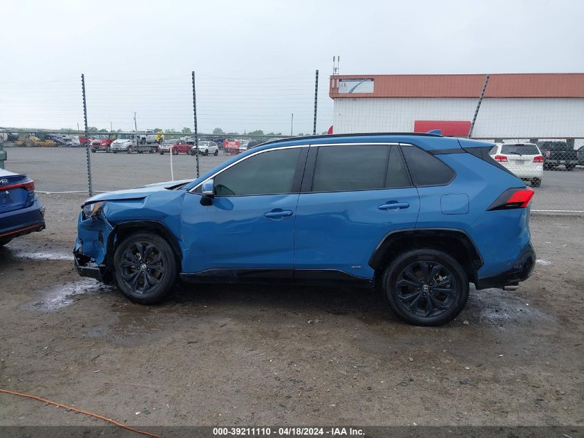 2022 Toyota Rav4 Se Hybrid VIN: 4T3T6RFV2NU081508 Lot: 39211110