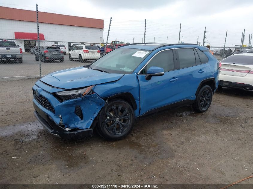 2022 Toyota Rav4 Se Hybrid VIN: 4T3T6RFV2NU081508 Lot: 39211110