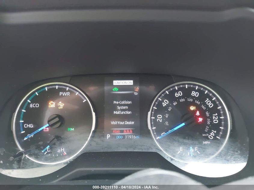 2022 TOYOTA RAV4 SE HYBRID - 4T3T6RFV2NU081508