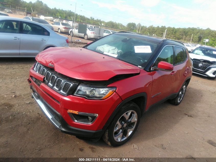 2018 Jeep Compass Limited 4X4 VIN: 3C4NJDCB2JT397903 Lot: 39211111