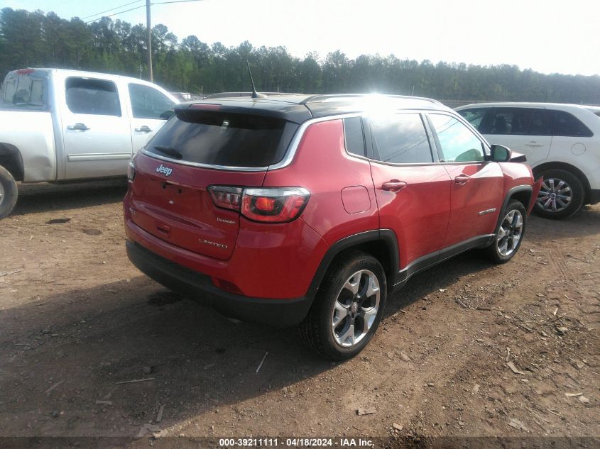 2018 Jeep Compass Limited 4X4 VIN: 3C4NJDCB2JT397903 Lot: 39211111