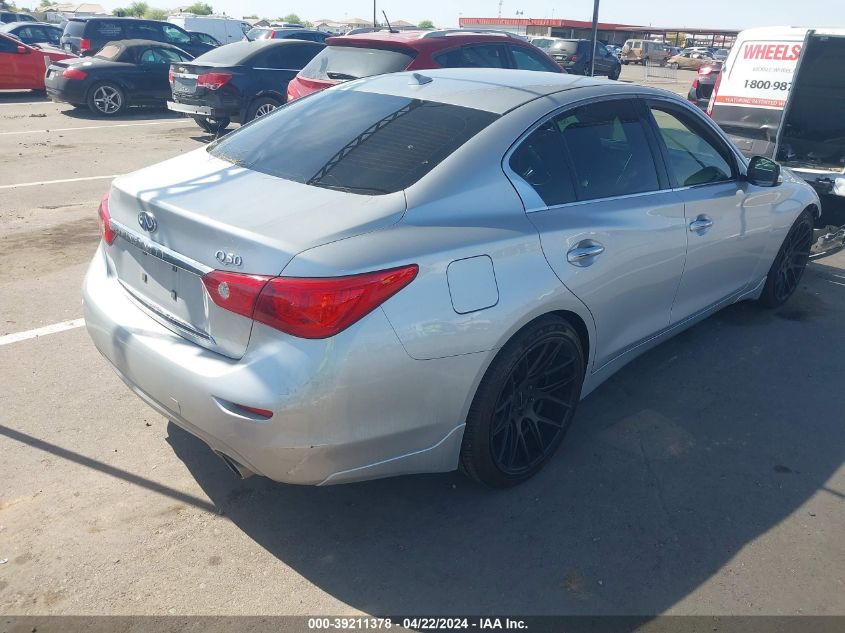 2014 Infiniti Q50 Premium VIN: JN1BV7AP9EM683480 Lot: 50039944