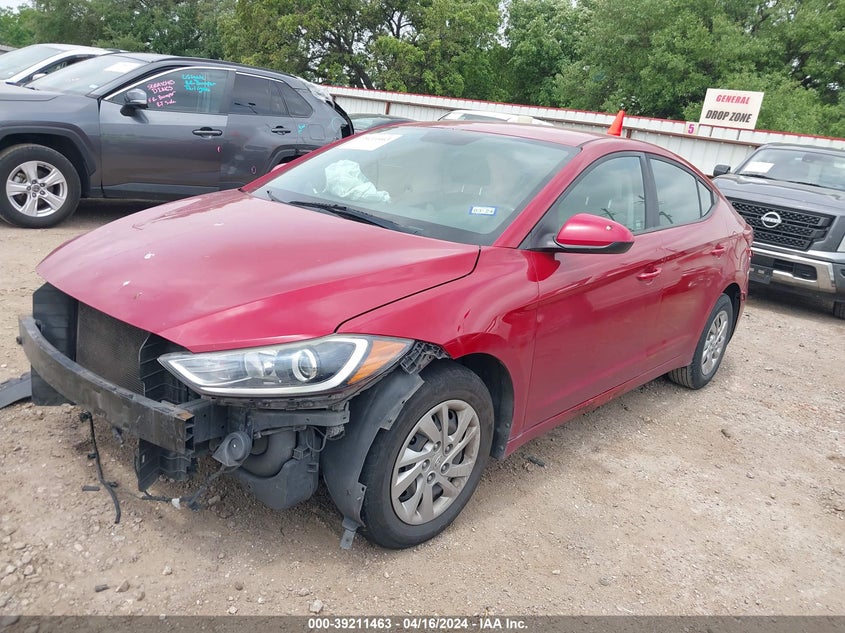 VIN KMHD74LFXHU099043 2017 HYUNDAI ELANTRA SE