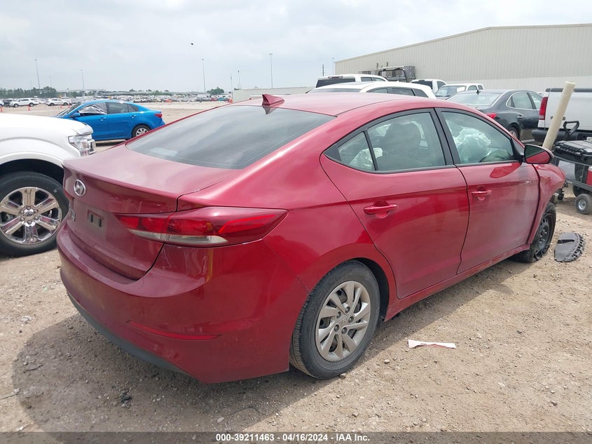 VIN KMHD74LFXHU099043 2017 HYUNDAI ELANTRA SE